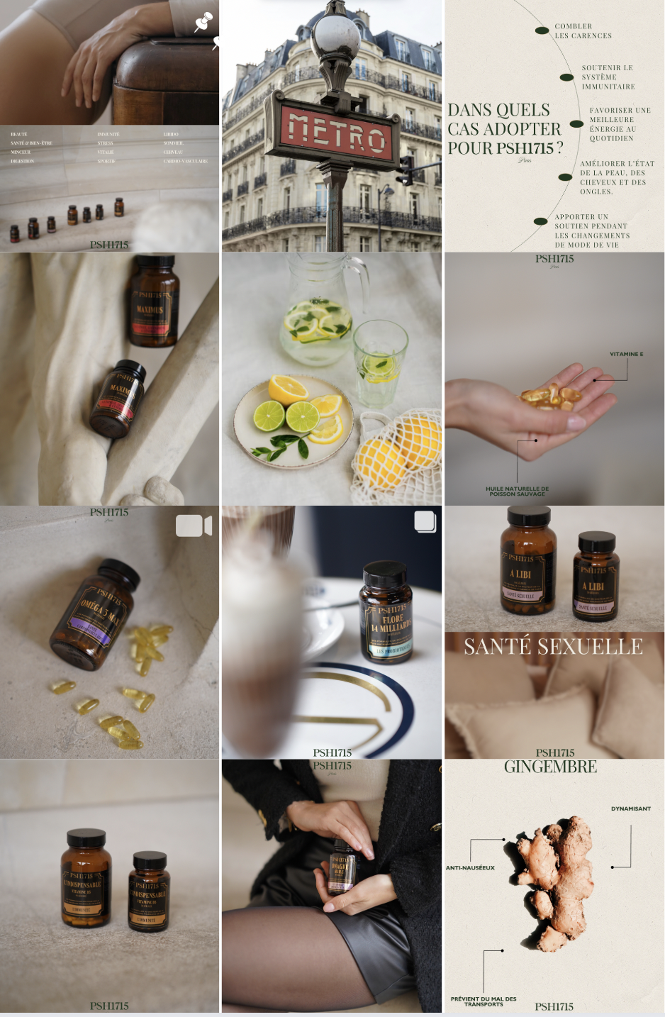 Feed instagram esthétique